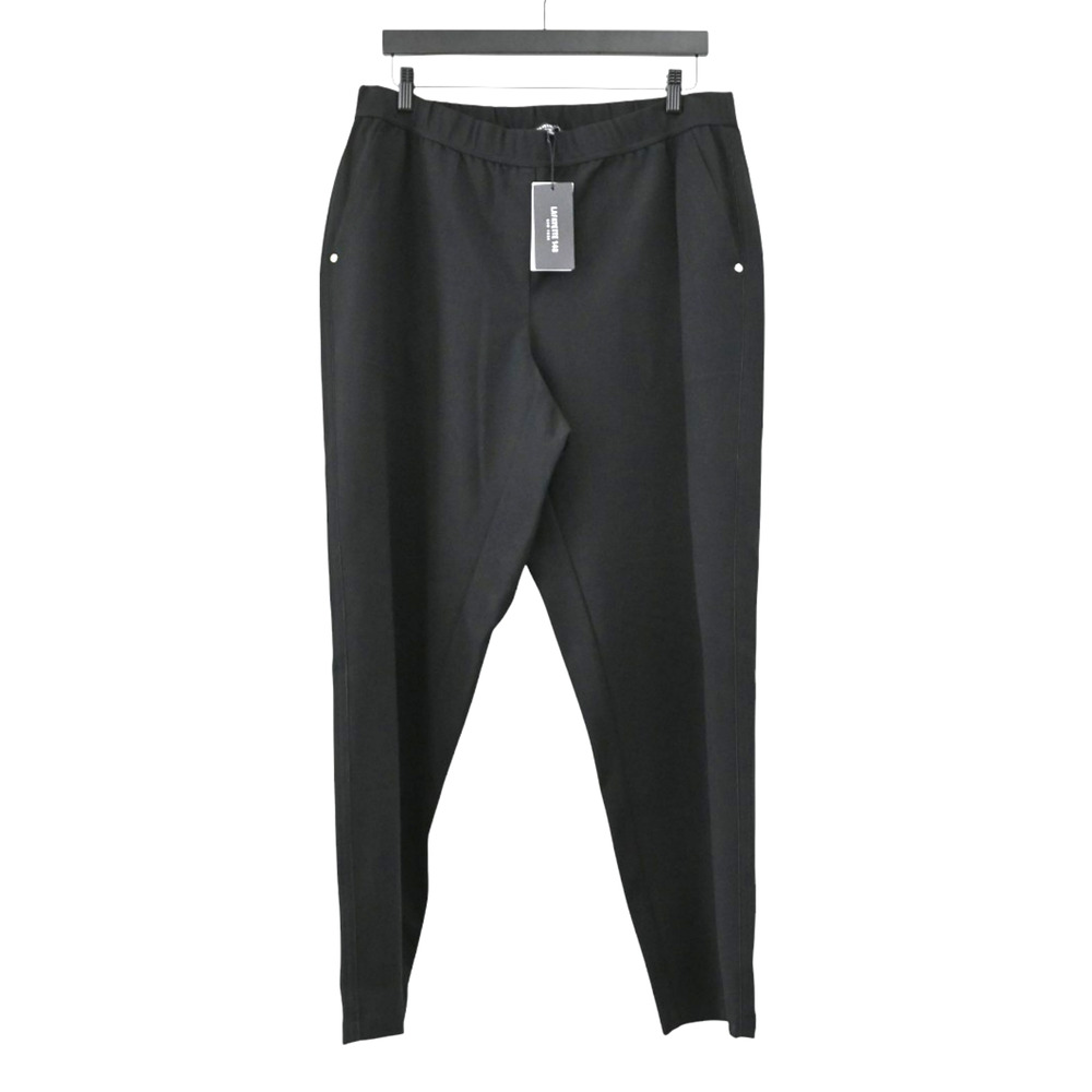 Lafayette 148 Black Straight Leg Modal-Blend Pants Size 1X NWT RETAILED $448